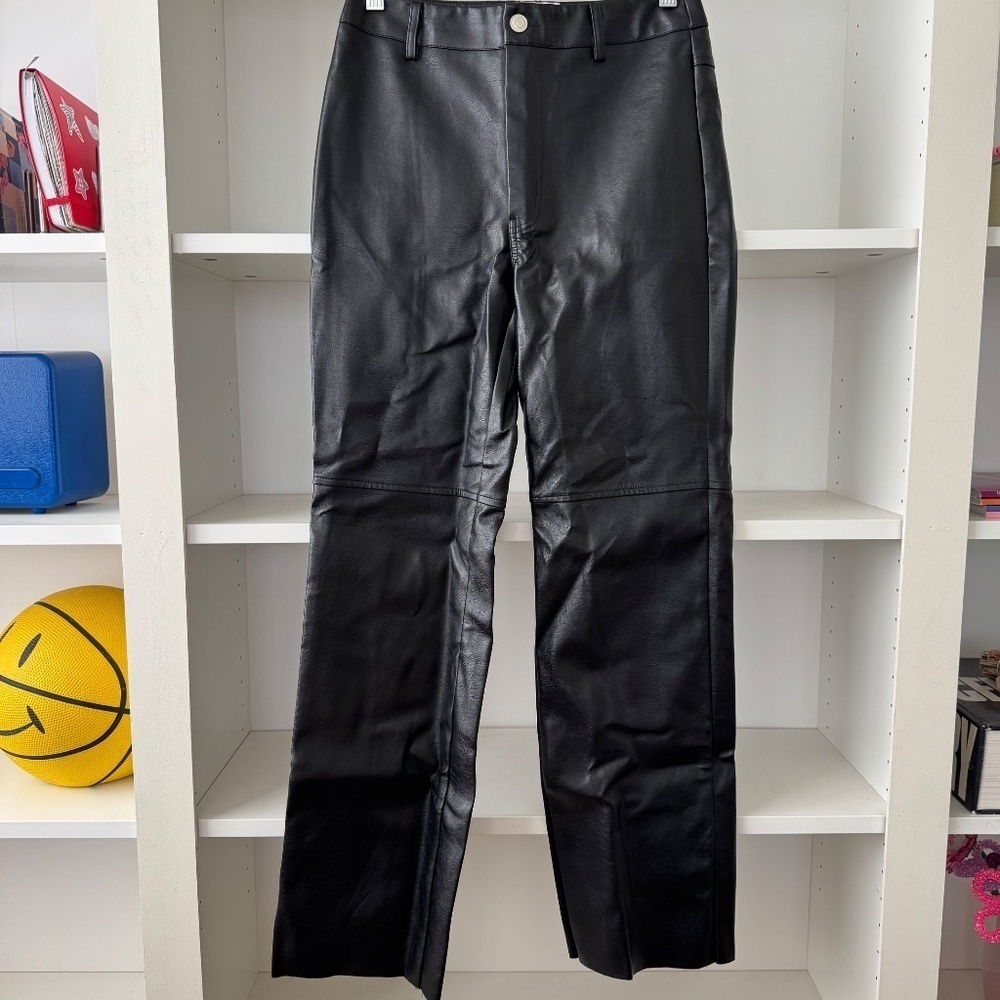 PRINCESS POLLY Black Macey Leather Pants - Picture 5 of 9